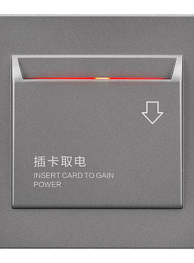 赛尔玛灰色插座面板低频取电器