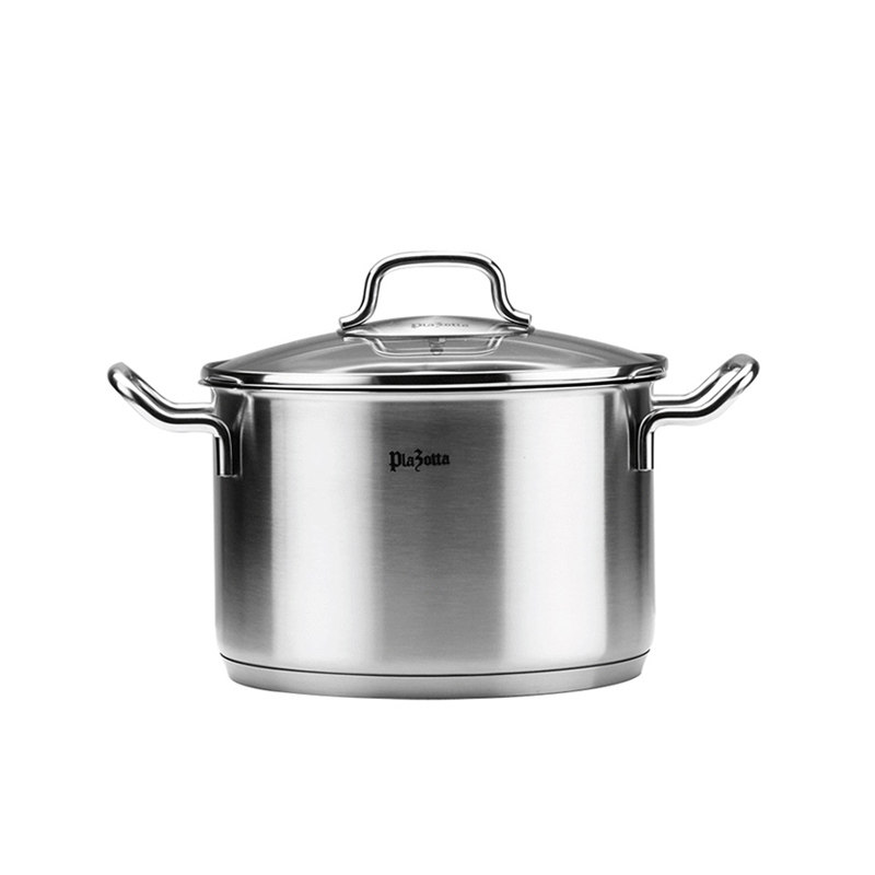 德国plazotta 304不锈钢汤锅 加厚三层底汤锅20cm 3.8L 01252
