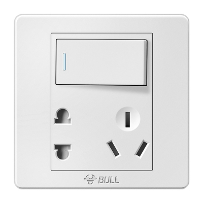 公牛暗装单开双控二三5孔插座