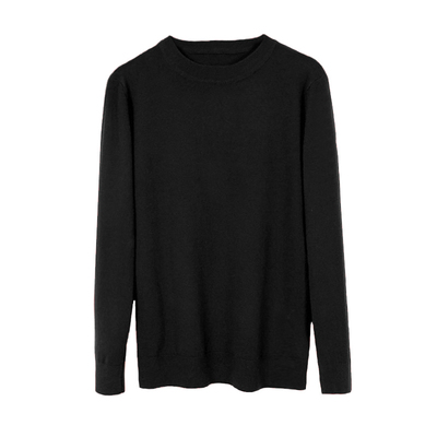 牛油果绿半高领套头修身打底衫