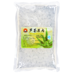 茄诺公举芦荟果肉奶茶店专用凝胶罐头糖水果粒袋装原料即食1kg
