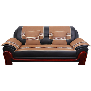 真皮沙发垫防滑四季通用办公室坐垫现代简约时尚一二三人位沙发套