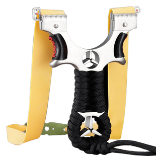 弹弓升级加强款激光瞄准器不锈钢弹弓大威力免邦快压扁皮筋弹弓抢