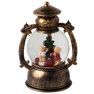 音乐盒圣诞老人树水晶球八音盒旋转飘雪小女生女孩儿童圣诞节礼物