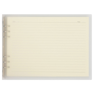 透明塑面活页本A4大笔记本子ins风超厚横向网格方格康奈尔可拆卸思维导图笔记本子线圈简约大学生考研日记本