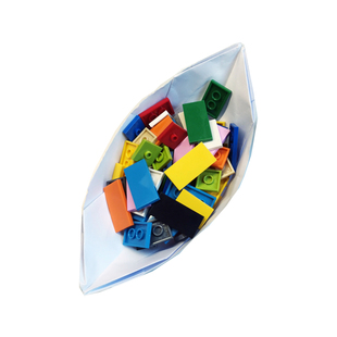 平面光板光片砖矮砖小颗粒国产积木兼容基础件多规格白色彩色透明