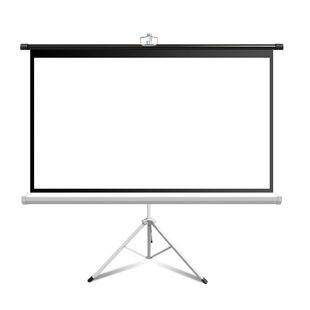 投影幕布支架幕布落地可移动家用免打孔自动收缩幕布100寸120寸户外高清投影仪幕布