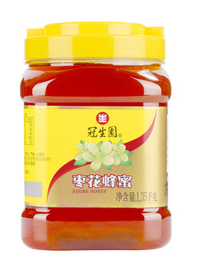 冠生园枣花蜂蜜广口大桶1350g