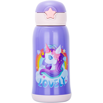 儿童保温杯带吸管水杯小学生便携