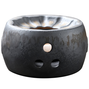 中式温茶炉复古茶炉陶瓷大号蜡烛加热保温炉子茶壶加热底座蜡烛炉