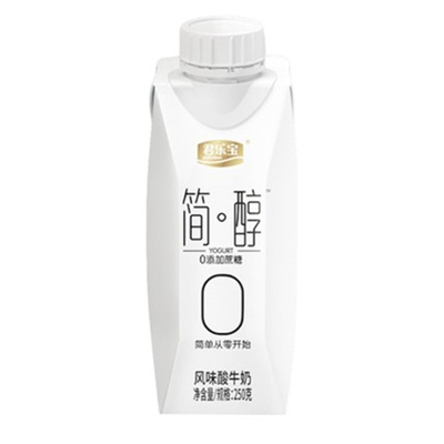 君乐宝简醇0蔗糖瓶装酸奶整箱装