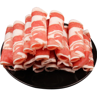 原切羊肉卷3斤无添加正宗内蒙古新鲜火锅食材商用羊肉片涮羊肉