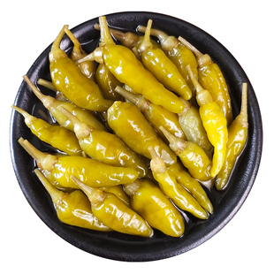 广西野山椒酸甜泡椒鸡爪调料凤爪泡辣椒小米辣小米椒泡椒瓶装500g
