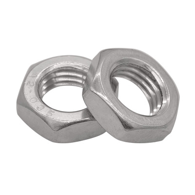 304不锈钢六角薄螺母6172