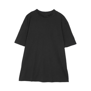 简约半高领白色短袖t恤女2025夏季新款上衣百搭宽松纯棉打底衫潮