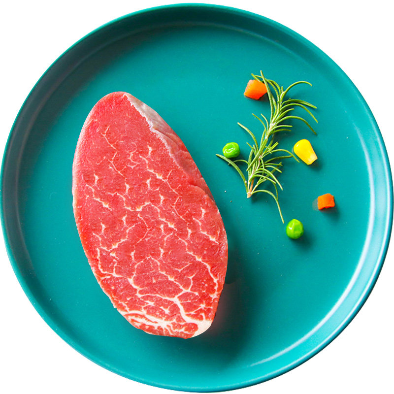 犇西诗儿童牛排原切静腌新鲜西冷眼肉菲力牛排家庭装家用整切20