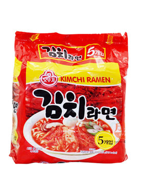 韩国进口辣白菜拉面5连包