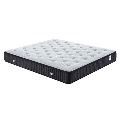 纳安床垫进口精细黄麻独立酷布弹簧乳胶防螨家用软垫两用可定制