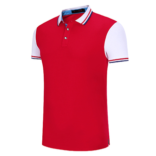 定制工作服logo短袖t恤企业团建印字翻领polo衫同学聚会班服团服