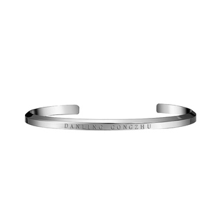 丹灵公主钛钢手镯女小众简约开口风森系冷淡风闺蜜生日礼物男镯子