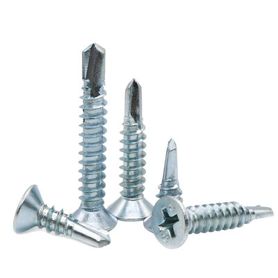 蓝白锌十字自攻沉头钻尾螺丝钉