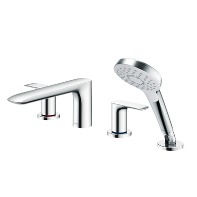 toto浴缸龙头台式缸边抽拉式花洒