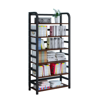 可移动实木大容量客厅钢制书架