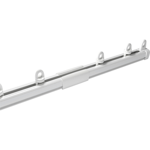 贵品铝合金静音窗帘轨道顶装侧装单轨双轨弯轨导轨滑轨滑道窗帘杆