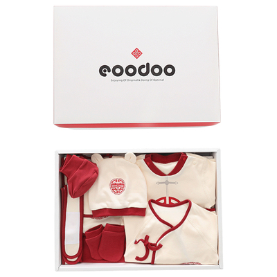 eoodoo品嘟新生的儿衣服套装礼盒