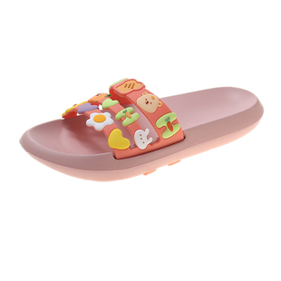 夏季新款ins可爱少女心卡通拖鞋女居家用平底防滑外穿软底凉拖鞋