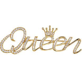 字母胸针女胸针高端精致时尚女款高档女胸花别针配饰设计感小众