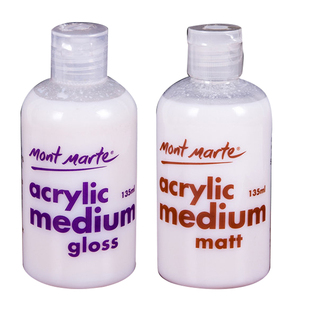 澳洲蒙玛特丙烯 媒介亚光 亮光 调和液白色透明底料裂纹膏 塑形膏丙烯媒介特殊效果美术创意创秀墙体绘画