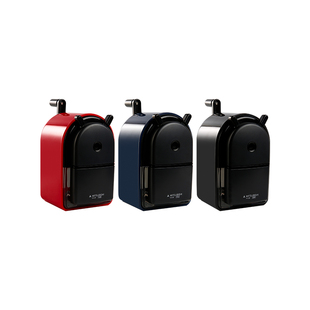 日本UNI三菱铅笔卷笔刀手摇KH-20美术生用素描铅笔转笔刀手动式小学生自动进铅削笔器美术大口径刨笔削笔刀