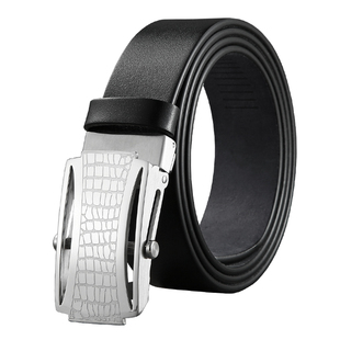 不锈钢滚轴皮带男真皮平滑扣头层牛皮腰带无孔滚条裤带老式滚杆款