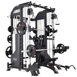 商用史密斯机综合训练器家用卧推深蹲架飞鸟龙门架多功能健身器材