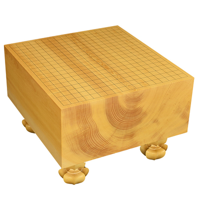 围棋墩一枚板日本香榧木棋盘厚192mm板目蛤碁石围棋套装XX9680