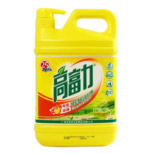 浪奇高富力绿茶精华洗洁精1.5kg家用大瓶桶装去油污洗果蔬官方店