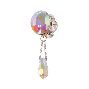 天使之泪美甲饰品2025新款流苏吊坠堆钻新娘指甲装饰钻石网红爆款