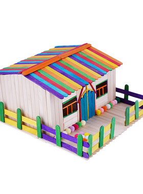 棍子雪糕棒diy手工制作建筑