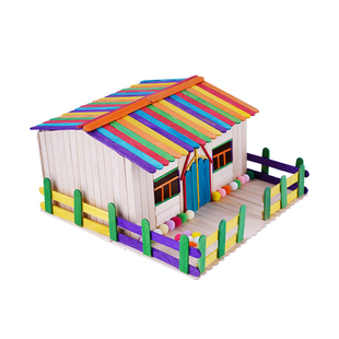 冰棍子雪糕棒 diy手工制作建筑模型材料笔筒模型拼装材料包非食用