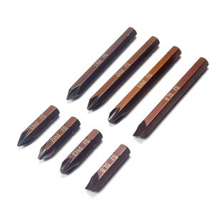 S2超硬加长冲击批头十字一字撞批头梅花内六角螺丝刀头击打批头