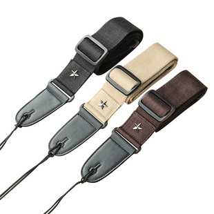 吉他背带斜跨棉质简约男女通用木吉他民谣吉他带子肩带