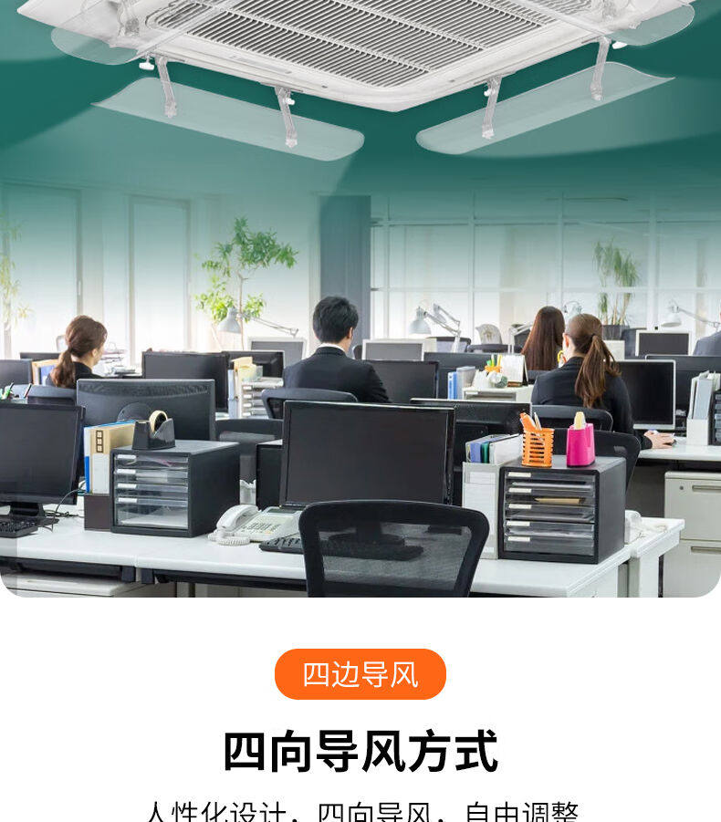 Transparent air deflector for cassette air conditioner 5 Transparent air deflector for cassette air conditioner 3