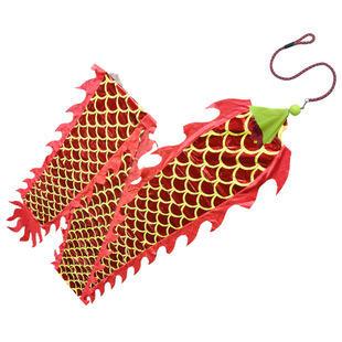 新款广场健身甩龙舞龙彩带甩彩龙彩条初学成人中老年带球节目耍龙