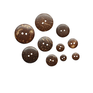 天然椰子扣复古diy手工衬衫纽扣衣服裤子木扣子椰木钮扣服装配件