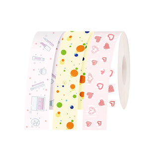 硕方T10/16标签纸连续条码纸不干胶贴纸透明姓名贴打价纸防水幼儿园宝宝商品价格标签贴