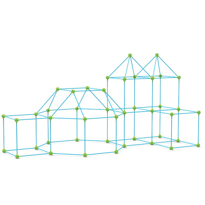 大号儿童构建积木棒玩具帐篷建筑