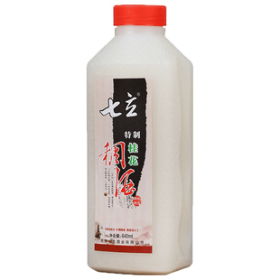 陕西特产西安黄桂稠酒七立稠酒黄桂花糯米酒黄桂稠酒640ml瓶装