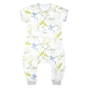 Griny婴儿纱布睡袋竹棉夏季薄款宝宝分腿空调房防踢被四季通用款