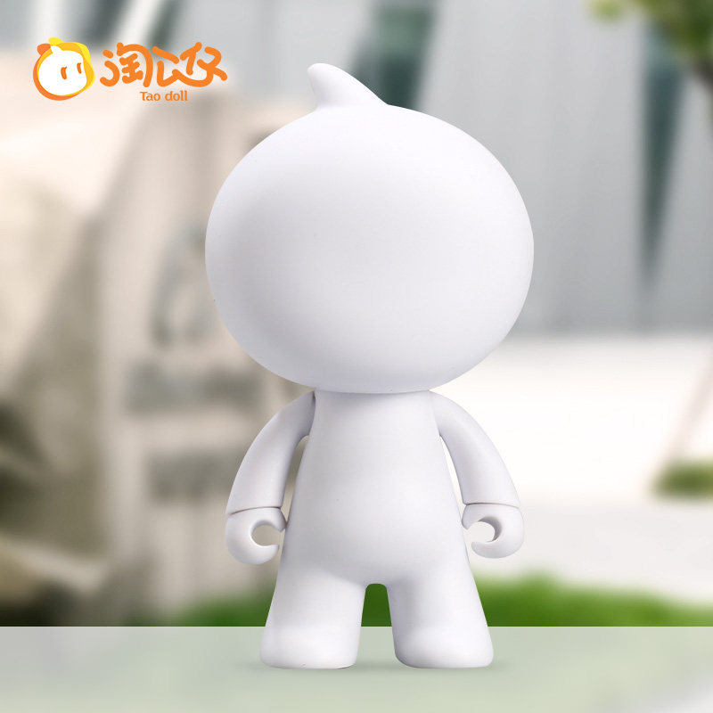 白模型男淘公仔生日礼物汽车摆件内饰创意DIY手办模型人偶玩具